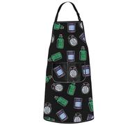 MYSOMY Nightmare Sally's Potion Kitchen Apron Sally's Potion Jars Gifts Deadly Nighshade Gifts Sally's Potion Merch (Worm’s BREATH UK)