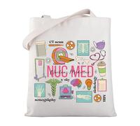 MYSOMY Nuclear Medicine Technologist Tote Bag Nuc Med Tech Gift Nuclear Medicine Tech Appreciation Gift Radiologist Gift (Nuc Med TB)