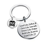 MYSOMY Outer TV Show Inspired Gift Pogue Friend Gift John B Sarah Pope Kiara JJ Keychain TV Show Fans Gift (John B KC)