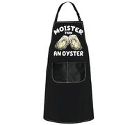 MYSOMY Oyster Apron Oyster Lover Gift Seafood Lover Gift Oyster Shuck Apron Moister Than An Oyster Adult Humour Gifts (Oyster UK)