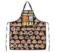 MYSOMY Pancake Apron Pancake Breakfast Pancake Baking Gardening Apron Cake Apron with Pockets (Pancake Apron3)