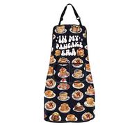MYSOMY Pancake Apron Pancake Breakfast Pancake Lover Gift Pancake Baking Gardening Apron Cake Apron with Pockets (Pancake Apron)