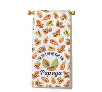 MYSOMY Papaya Kitchen Towel Papaya Exotic Fruit Print Towel for Cooking Papayas Fruit Gifts Tea Dish Towel (Papaya Towel)