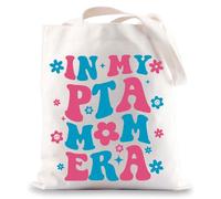 MYSOMY Parent Teacher Organization Association Tote Bag PTA Volunteer Appreciation Gifts In My PTA Mom Era PTA President Gift (PTA Mom tb UK)