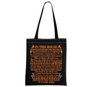 MYSOMY Percy Camp Half Blood Shoulder Bag Percy Riptide Sword Tote Bag PJO Merch Percy Book Lover Gift Percy Fans Gifts (In This House TB)