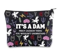 MYSOMY Percy Movie Inspired Makeup Bag Camp Half Blood Gift It's A Percy Thing You Wouldn't Understand Delphi Strawberry Service Zipper Pouch (It's a Dam bl mb)