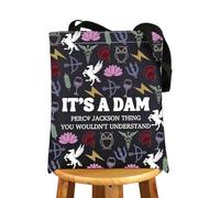 MYSOMY Percy Movie Inspired Makeup Bag Camp Half Blood Gift It's A Percy Thing You Wouldn't Understand Delphi Strawberry Service Zipper Pouch (It's a Dam bl)