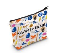 MYSOMY Percy Seaweed Brain The Lightning Thief Cosmetic Bag Percy Riptide Sword Bag Heroes of Olympus Bag Book Lover Gift (Seaweed Brain bag3)
