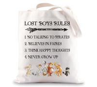 MYSOMY Peter Movie Tote Bag Fairy Tale Neverland Gifts Never Grow Up Gifts Peter Fairytale Shoulder Bag (Grow Up UK)