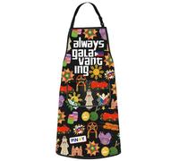 MYSOMY Philippines Kitchen Aprons Filipino Cooking Apron Always Galavanting Tagalog Gifts Filipino Food Kitchen Gifts (GALAVANTING ap bl uk2)