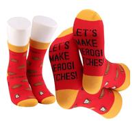 MYSOMY Pierogi Lover Socks Pierogi Themed Gifts Polish Dumplings Socks Let's Make Pierogi Gifts (MAKE PIEROGI sc2)