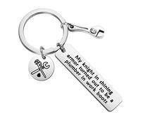 MYSOMY Plumber Keychain My Knight in Shining Armor Funny Plumber Gifts for Husband Boyfriend (Keychain)