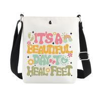 MYSOMY Podiatrist Crossbody Bag Certified Foot Care Nurse Gifts It's a Beautiful Day To Heal Feet Gifts Foot Doctor Shoulder Bag (It's a Beautiful uk3)