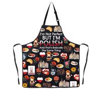 MYSOMY Polish Kitchen Apron Polish Cooking Apron Poland Chef Gifts Poland Kitchen Gifts (POLISH UK1)