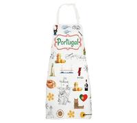 MYSOMY Portugal Apron With Pockets Portugal Kitchen Gifts Portugal Cooking Apron Portuguese Gifts (Portugal UK)