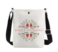MYSOMY Pride Prejudice Crossbody Bag Mr. Darcy & Elizabeth Bennet Gifts Barely Tolerable Gift Pemberley House Shoulder Bag (Barely Tolerable uk2)