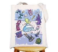 MYSOMY Princess Tote Bag Fairy Tale Gifts We Are All Mad Here Gifts Princess Lover Gifts Wonderland Shoulder Bag (MainYellowHair UK)