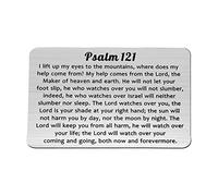 MYSOMY Psalm 121 Wallet Card Christian Bible Verse Card Psalm 121 Gift I Lift up My Eyes to the Mountain(Wallet Card)