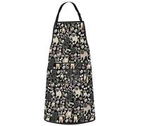 MYSOMY Pug Aprons With Pockets Pug Owner Gifts Wrinkle Dog Gifts Pug Kitchen Apron For Mom Mopshond Kitchen Merch (Pug ap bl uk2)