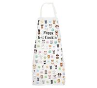 MYSOMY Puppy Cooking Aprons Puppy Lover Gifts Puppy Get Cookin’ Apron Dog Owner Apron Dog Lover Apron (Puppy Ap UK)