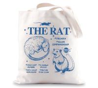 MYSOMY Rat Tote Bag Rat Lover Gift Rodent Gift Rat Mama Gift Rat Owner Gift Mouse Tote Bag (the rat UK)