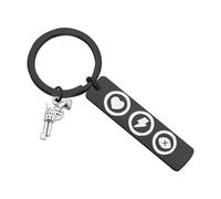MYSOMY RDR2 Keychain Arthur Fans Gifts Cores Stamina & Dead Eye Gifts RDR2 Merchandise (GunHeart UK)