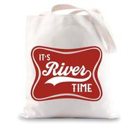 MYSOMY River Time Tote Bag River Life Gifts River Rat Gifts River Lover Gift It's River Time River Vacation Travel Bag River Vibes Gifts (River Time tb UK)