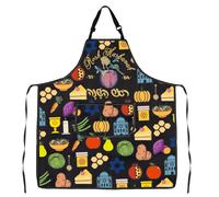 MYSOMY Rosh Hashanah Kitchen Apron Jewish New Year Gift Rosh Hashanah Gift Jewish Holiday Cooking Apron (Rosh Apron3)