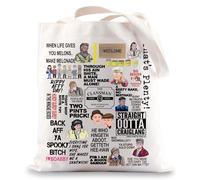 MYSOMY Scottish Sitcom Tote Bag The Clansman Pub Gifts Jack And Victor Quote Gifts Two Pints Prick Gifts Scotland TV Shoulder Bag (OOTTA UK)