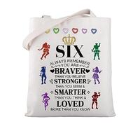 MYSOMY SIX The Musical Broadway Gift Queens Musical Tote Bag Broadway Musical Shoulder Bag Broadway Musical Theatre Gift (SIX TB)