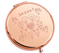 MYSOMY SKZ K-POP Boy Group Gift Stay Fandom Makeup Compact Mirror - K-POP Music Lover Merch - Fans Gifts (SKZ00 Mirror)