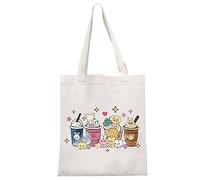 MYSOMY SKZ K-POP Boy Group Gift Stay Fandom Tote Bag SKZ Fans Cosmetic Bag SKZ Character Shopping Bag K-POP Music Lover Merchandise (UK SKZ Tea TB)