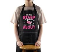 MYSOMY Soap Maker Apron Soap Making Gifts Soap Dealer Apron I'm The Soap Dealer They Told You About Homemade Soaping Gifts (I'm Soap)