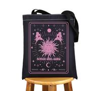 MYSOMY Sober Girl Gang Tote Bag Addiction Recovery Gift Sober Mom Gifts AA NA Gift Sobriety Tote Bag (Sober Girl UK)