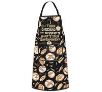 MYSOMY Sourdough Baking Apron Sourdough Bread Gift Sourdough Mama Apron Sourdough Bread Lover Gift Sourdough Queen Gift (i turn discard uk2)