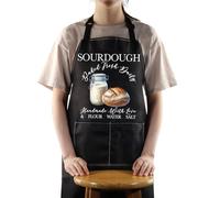 MYSOMY Sourdough Bread Apron Sourdough Starter Apron Sourdough Loaf Gifts Sourdough Lover Gift (Flour Salt UK)