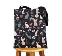 MYSOMY Sphynx Cat Tote Bag Sphynx Cat Owner Gifts Sphynx Cat Lover Gifts Sphynx Cat Mom Shoulder Bag Hairless Cat Gifts (Sphynx cat UK2)
