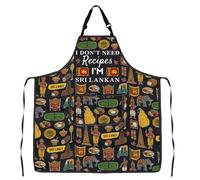 MYSOMY Sri Lankan Kitchen Apron Sri Lankan Vacation Gift Sri Lankan Lover Gift I Don't Need Recipes I'm Sri Lankan (Sri Lankan Apron3)