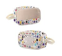MYSOMY Stewardess Gifts Flight Attendant Travel Waterproof Cosmetic Organizer Toiletry Pouch Cabin Crew Gifts (Flight CMB3)