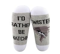 MYSOMY Storm Chasers Socks Tornado Movie Gift Storm Chasers Gifts Tornado Chasers The Suck Zone Gifts Jo And Bill Fans Gifts (RATHER BE uk)