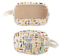 MYSOMY Surfer Gifts I Just Need Surf Travel Beach Bag Summer Beach Life Surfing Girl Waterproof Cosmetic Pouch (Surf Bag)