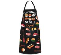 MYSOMY Sushi Chef Apron - Anime Themed Gifts For Sushi Lovers - Women & Men (Expert Apron)