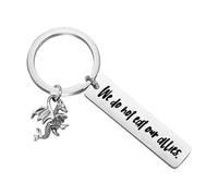 MYSOMY Tairn Dragon Keychain Basgiath War College Gifts Dragon Rider Keyring We Do Not Eat Our Allies Dragon Book Gifts (WeDo UK)