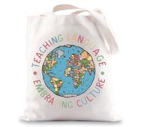 MYSOMY Teaching Language Tote Bag ESL Teacher Gift ELL Teacher Gift ESL Teacher Tote Bag English Teacher Gifts (Teaching UK)