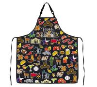 MYSOMY Texas Kitchen Apron Texas Lover Gift Texas Symbol Gift Texas State Souvenir Gift Texas Travel Gift (Texas Apron3)