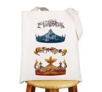 MYSOMY The Kings And Queens Of Narnia Crowns Tote Bag Narnia Book Gifts Valiant Just Gentlec Magnificent Tote Bag (valiant just)