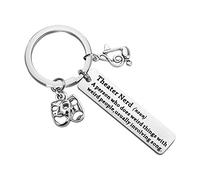 MYSOMY Theater Nerd Gifts Musical Theatre Keychain Funny Broadway Theater Gifts (Keychain)