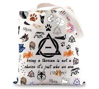 MYSOMY Therian Tote Bag Therian Gift Therian Symbol Shoulder Bag Being A Therian Is Not A Choice It's Just Who We Are Therian Merchandise (being a UK1)