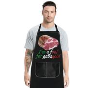 MYSOMY Tony Soprano Apron Tony Soprano Gifts I'm a Fool For Gabagool Kitchen Apron Gabagool Capicola Lover Gift (gabagool uk1)