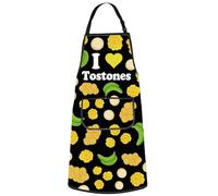 MYSOMY Tostones Kitchen Apron Tostones Lover Gifts Patacones Apron Patacones Baking Gifts Platano Macho Apron (Tostones uk2)